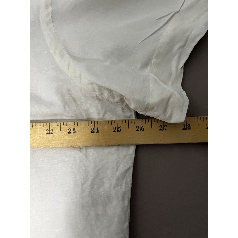 Polo Ralph Lauren Linen Silk Shirt Men's Size XL White Short Sleeve Button Up - Picture 5 of 7